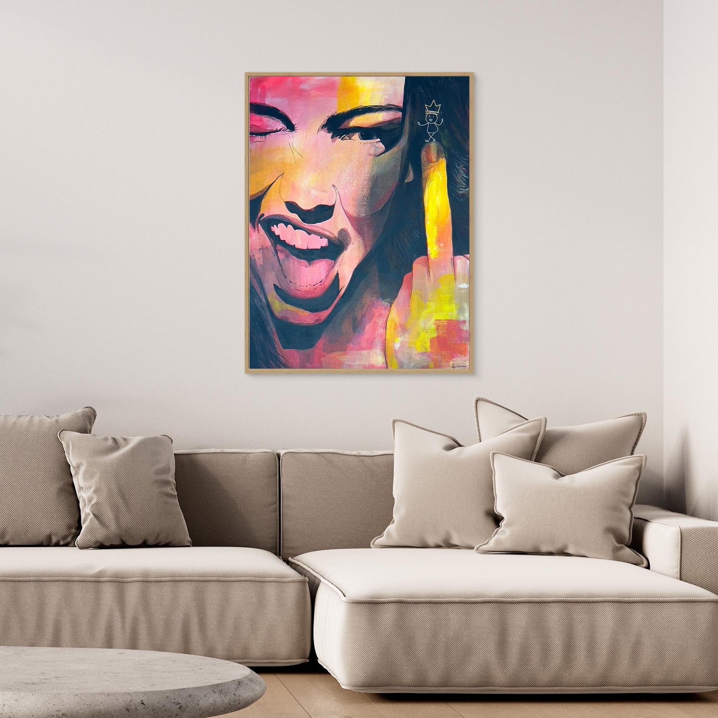 Canvas Print: "F*** You"