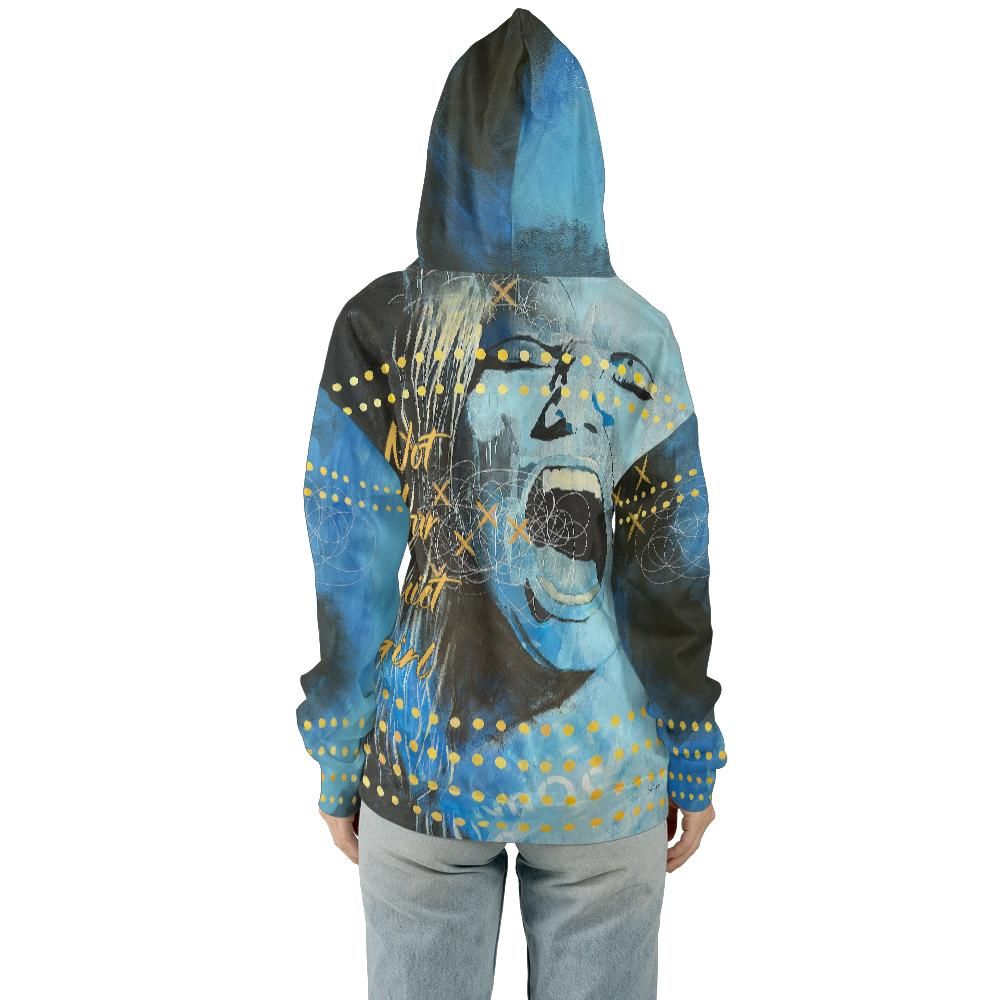 “Not a Quiet Girl” Hoodie – All-Over Art Print