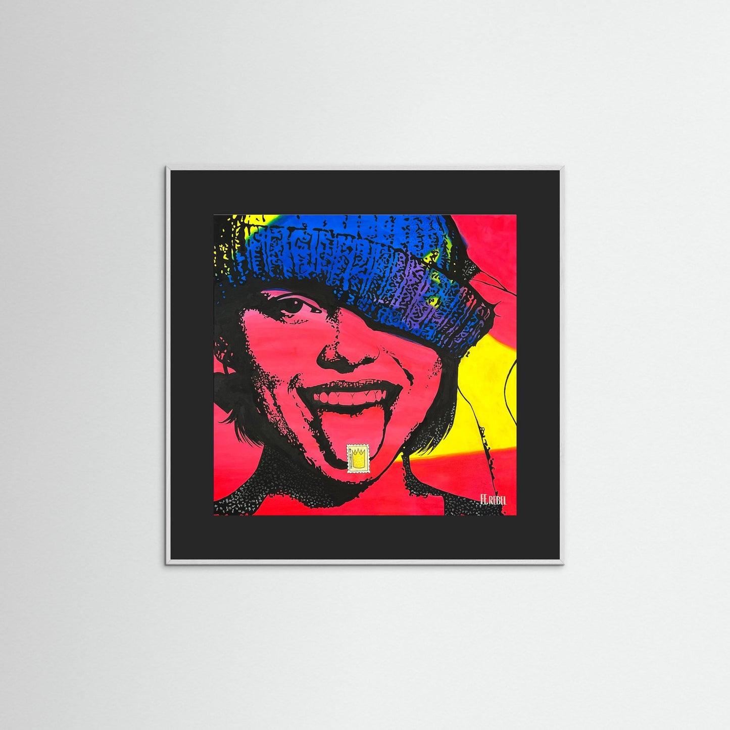 Modern feminist art poster combining bold expression and contemporary style