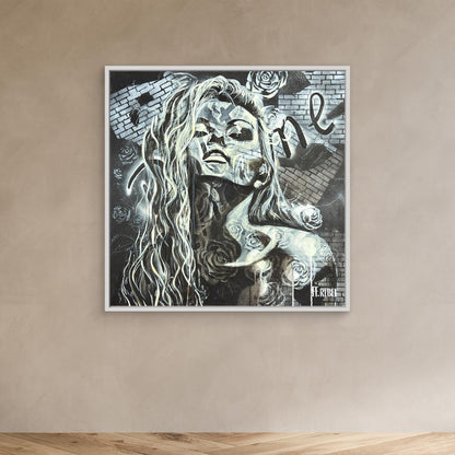 Feminist canvas wall art with bold expression, modern and unapologetic design