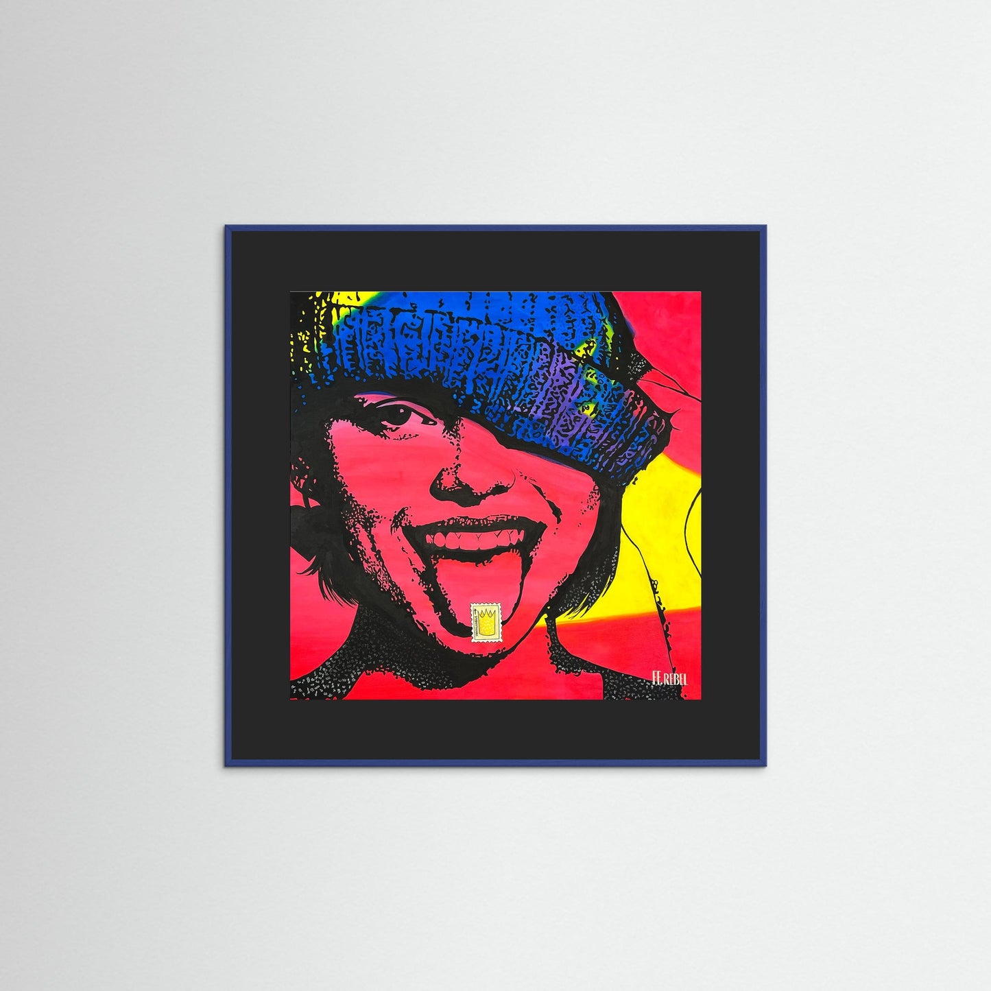 Feminist art poster designed for bold interiors, contemporary artwork by a female artist