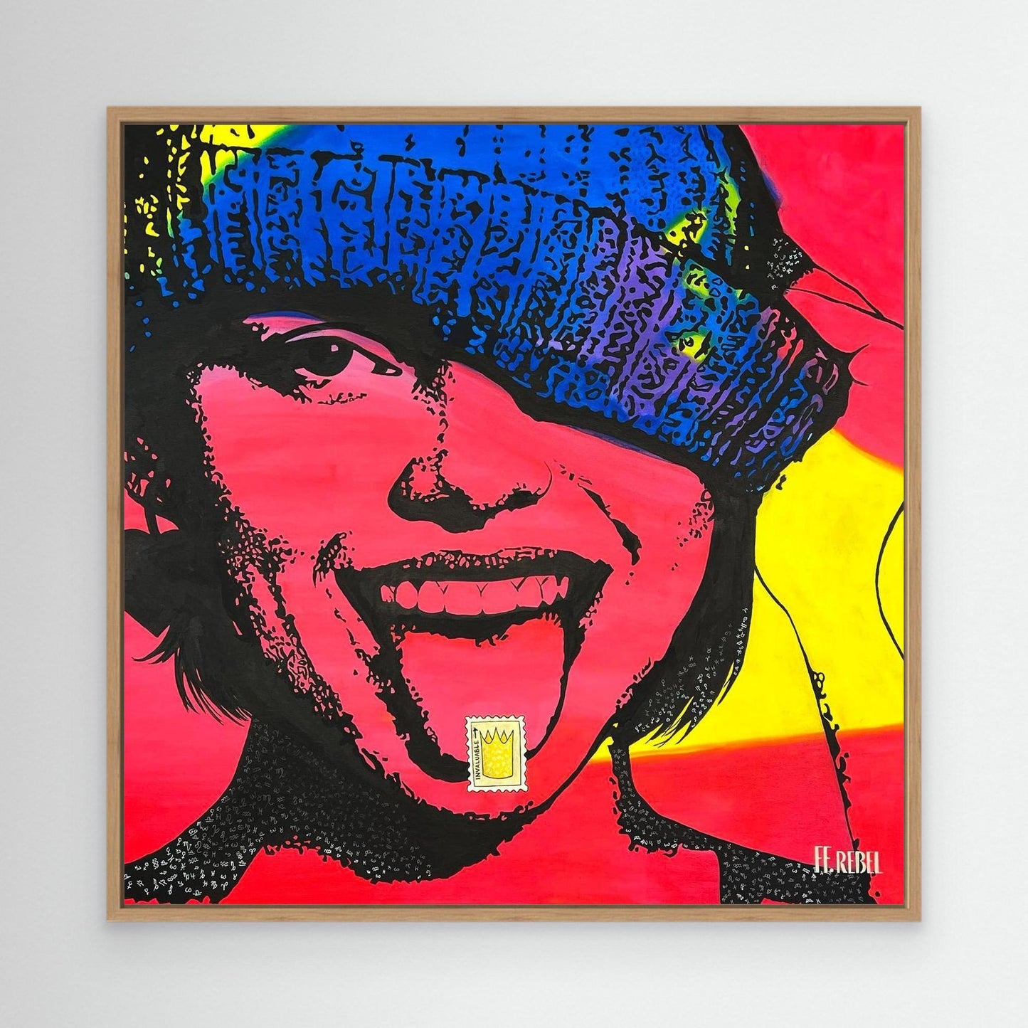 Modern feminist art printed on canvas, bold and unapologetic wall decor